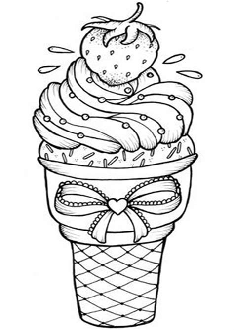 ice cream coloring pictures