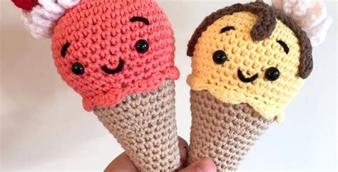 ice cream cone crochet pattern