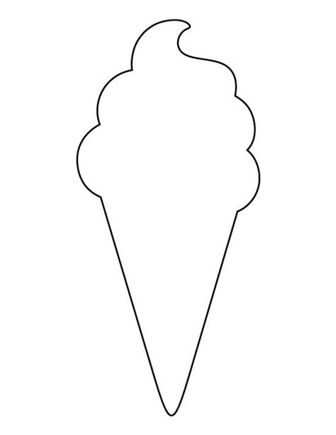 ice cream cone cut out