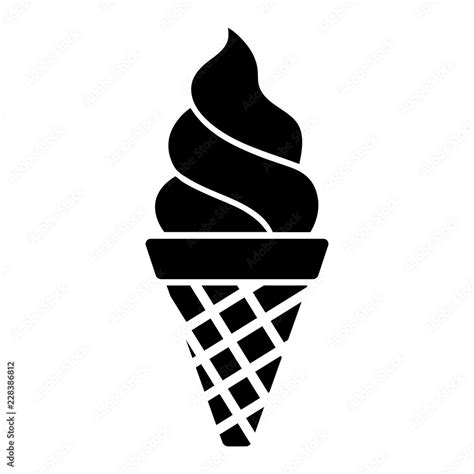 ice cream cone silhouette