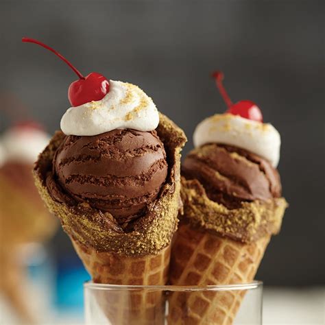 ice cream cone sundae