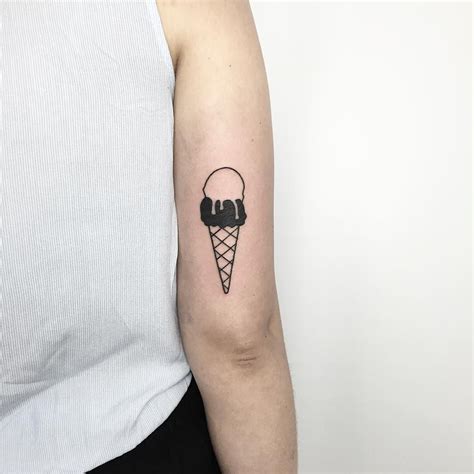 ice cream cone tattoo