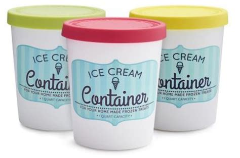 ice cream containers for homemade ice cream