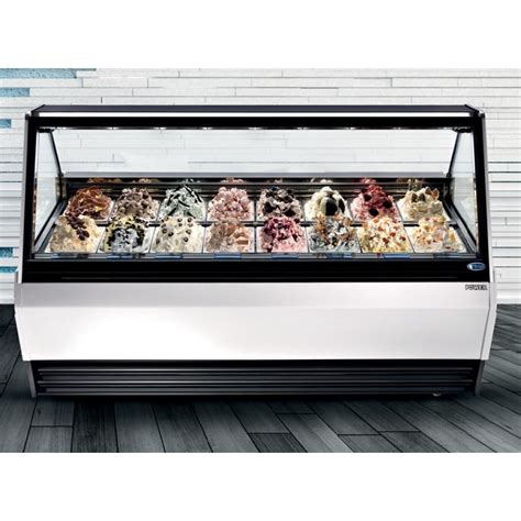 ice cream display freezer