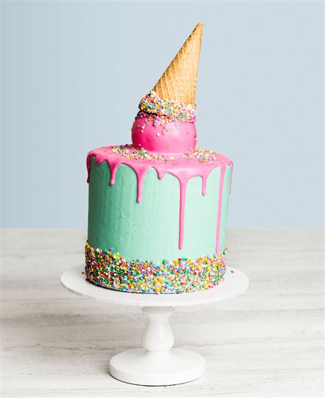 ice cream drip cake