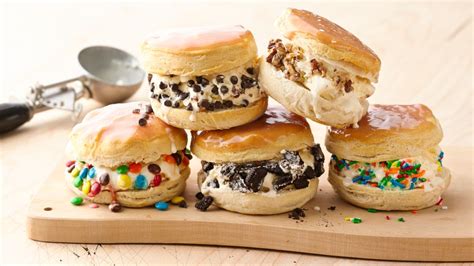 ice cream filled donuts