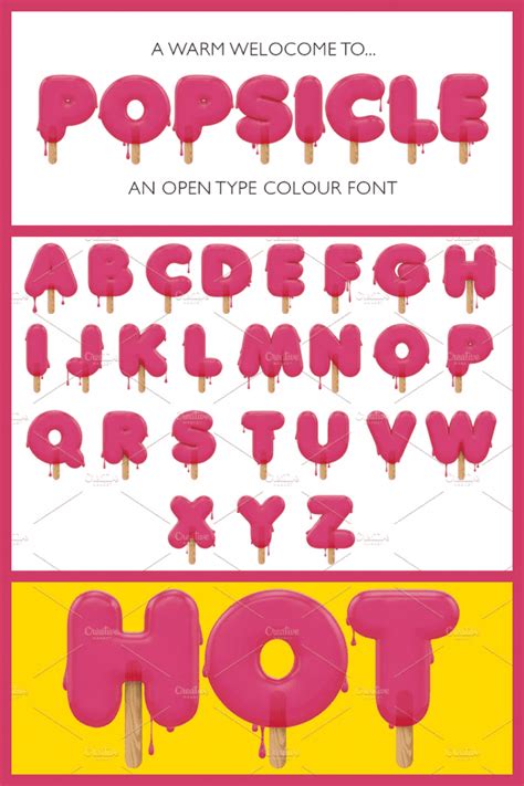 ice cream font