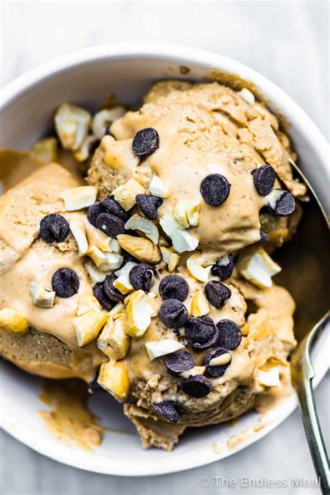 ice cream from bananas and peanut butter