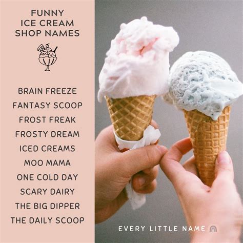 ice cream funny names