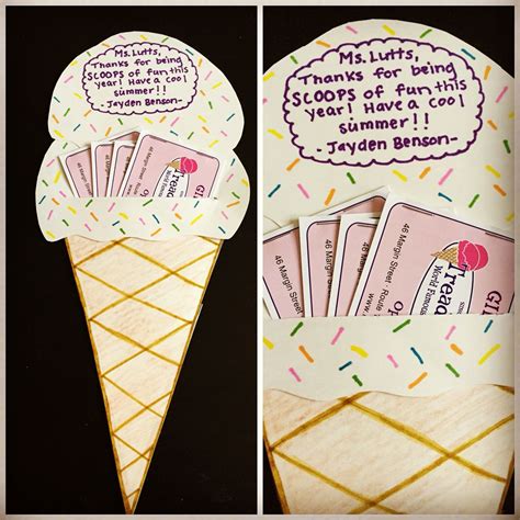 ice cream gift card