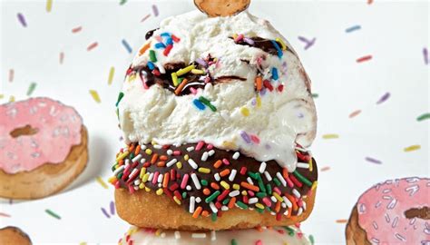ice cream in donut