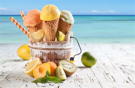 ice cream in summer