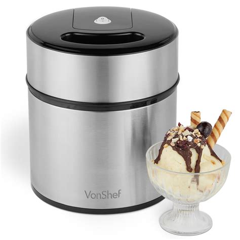 ice cream maker with stainless steel bowl
