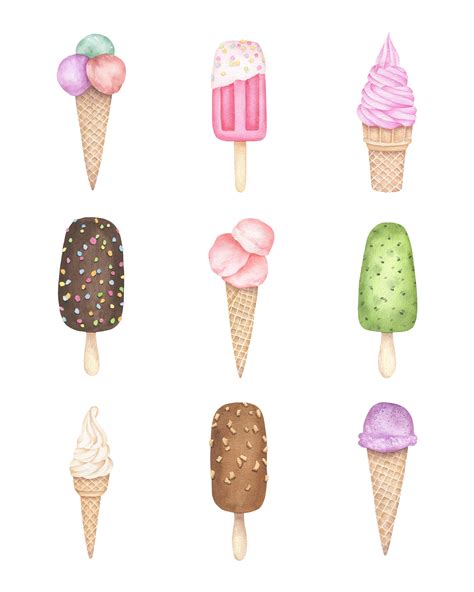 ice cream print