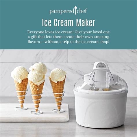 ice cream recipes for pampered chef ice cream maker