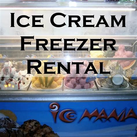 ice cream rental