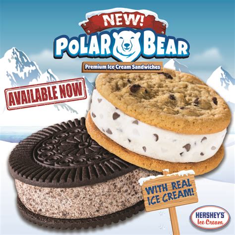 ice cream sandwich polar bear