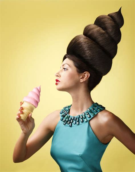 ice cream scoop hairstyle