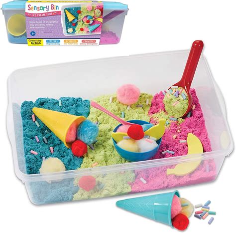 ice cream sensory bin