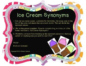 ice cream synonym