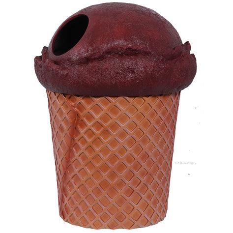 ice cream trash can