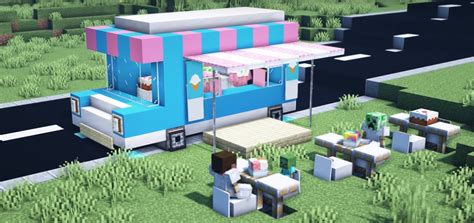 ice cream truck in minecraft