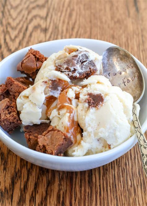 ice cream with brownie chunks