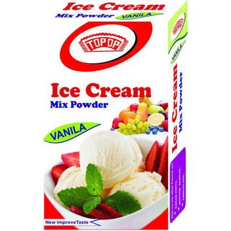 ice cream with ice cream powder