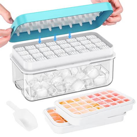 ice cube tray with lid and bin
