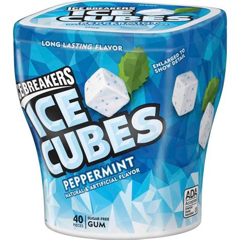 ice cubes peppermint gum