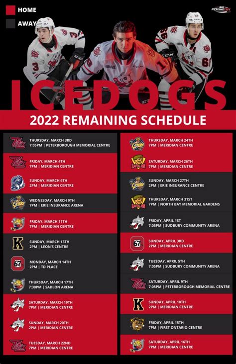 ice dogs schedule