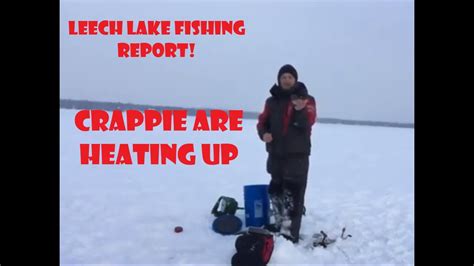 ice fishing leech lake report