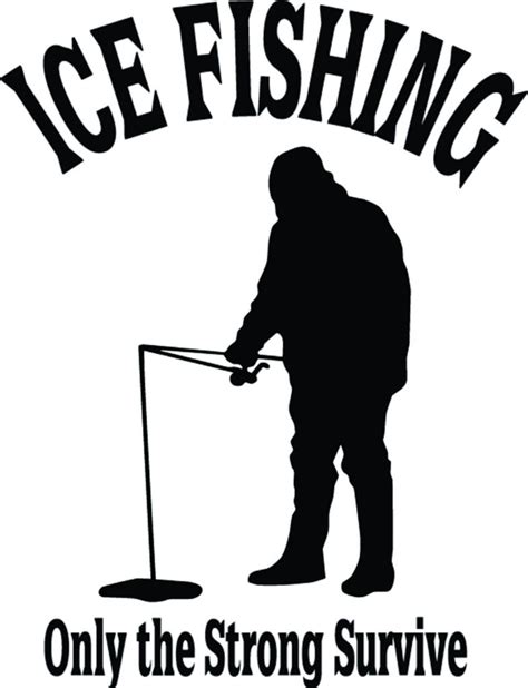 ice fishing stickers
