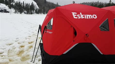 ice fishing tent with stove jack