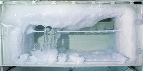 ice forming in freezer