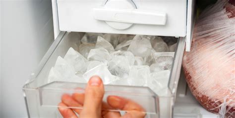 ice freezing together in ice maker