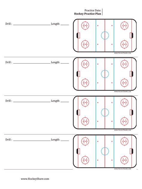 ice hockey practice plan sheets