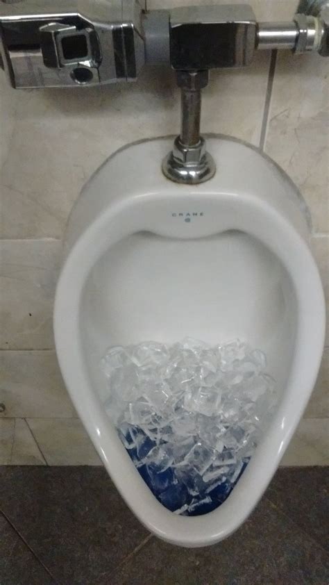 ice in urinals
