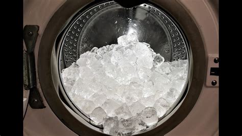 ice in washing machine