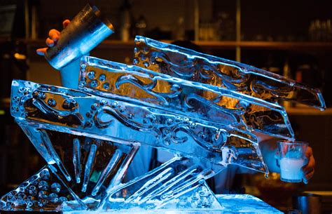 ice luge drinking