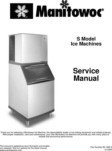 ice machine manitowoc manual