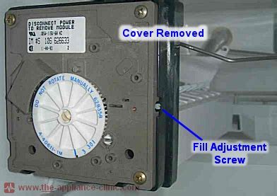 ice maker adjustment screw