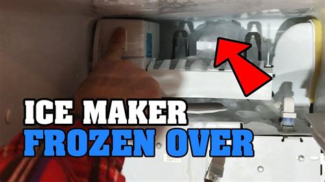 ice maker line frozen