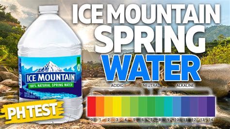 ice mountain water ph