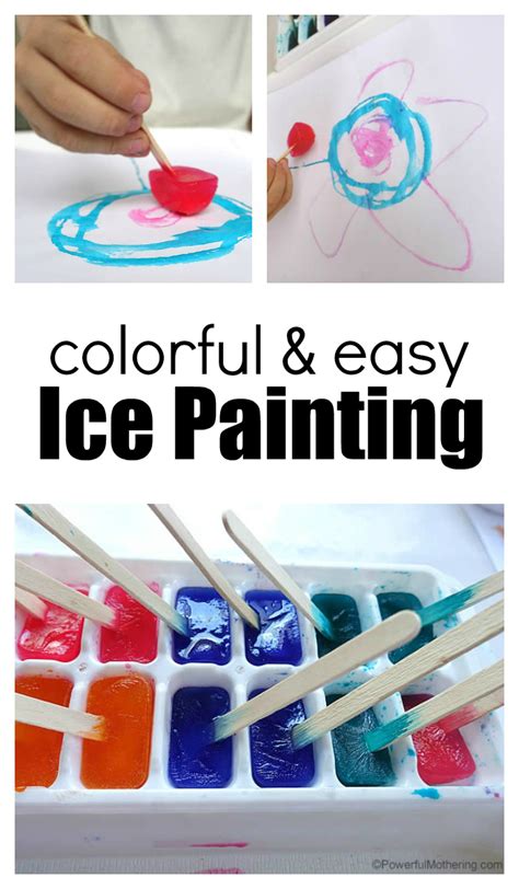 ice painting for toddlers