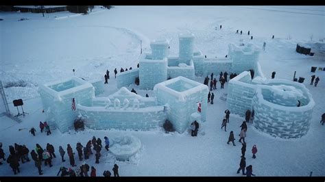 ice palace at the saranac lake winter carnival