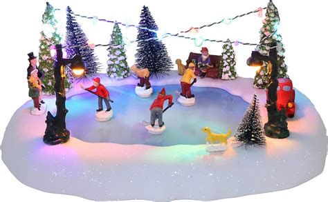 ice rink for christmas village