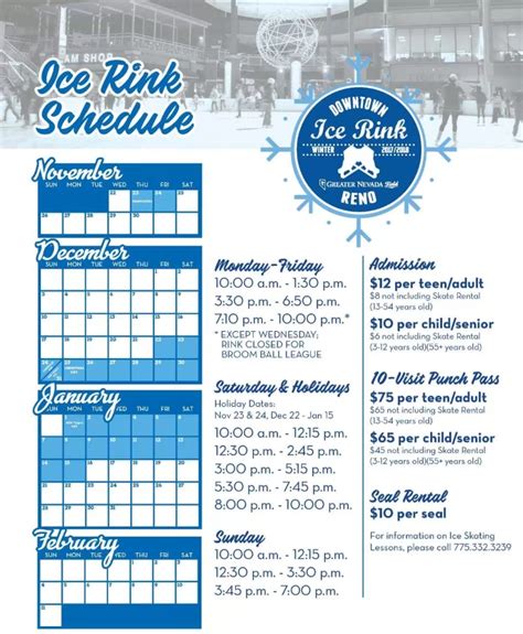 ice rink schedule