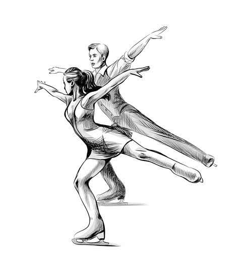 ice skater drawing