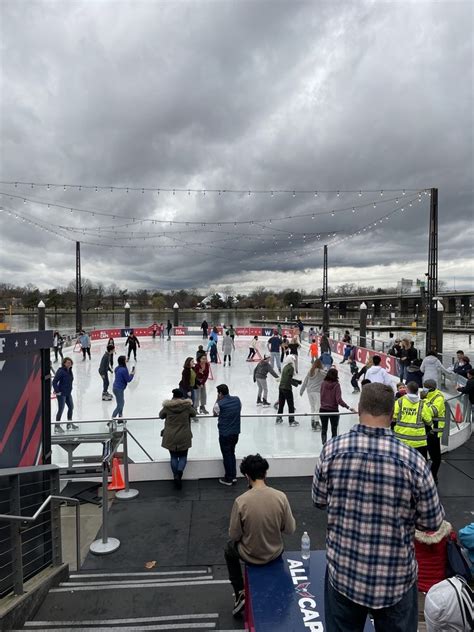 ice skating at the wharf
